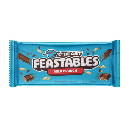 Mr. Beast Feastables King Size Milk Crunch Bar - 2.1oz / 24ct