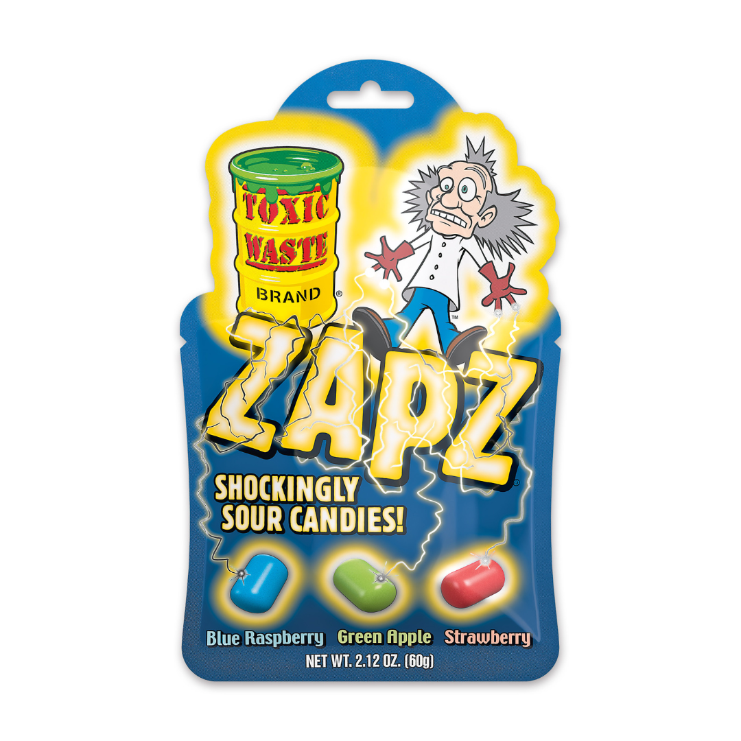 Toxic Waste Zaps Sour Candies - 2.12oz / 12ct