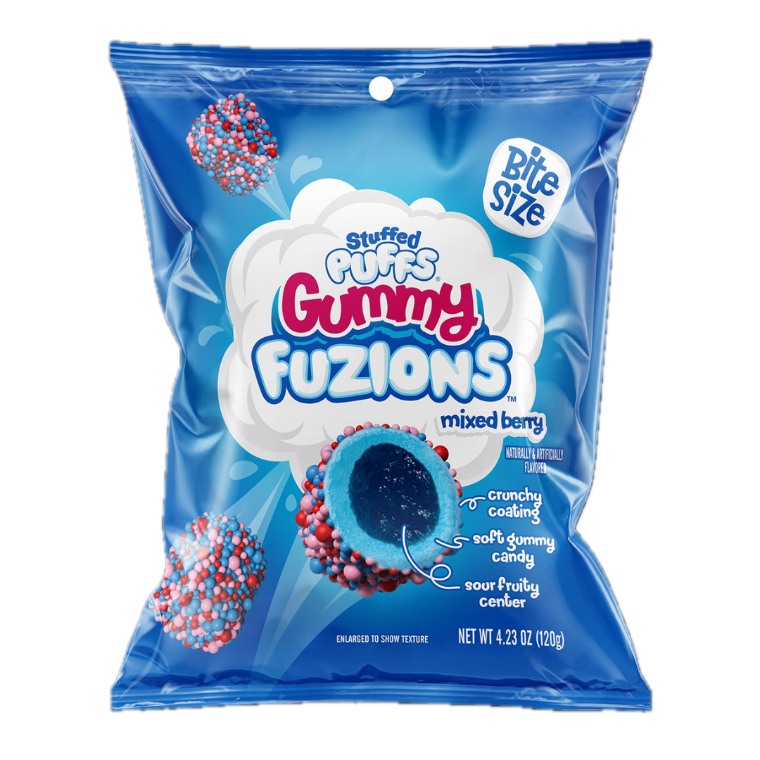 Stuffed Puffs Mixed Berry Gummy Fuzions - 4.23oz