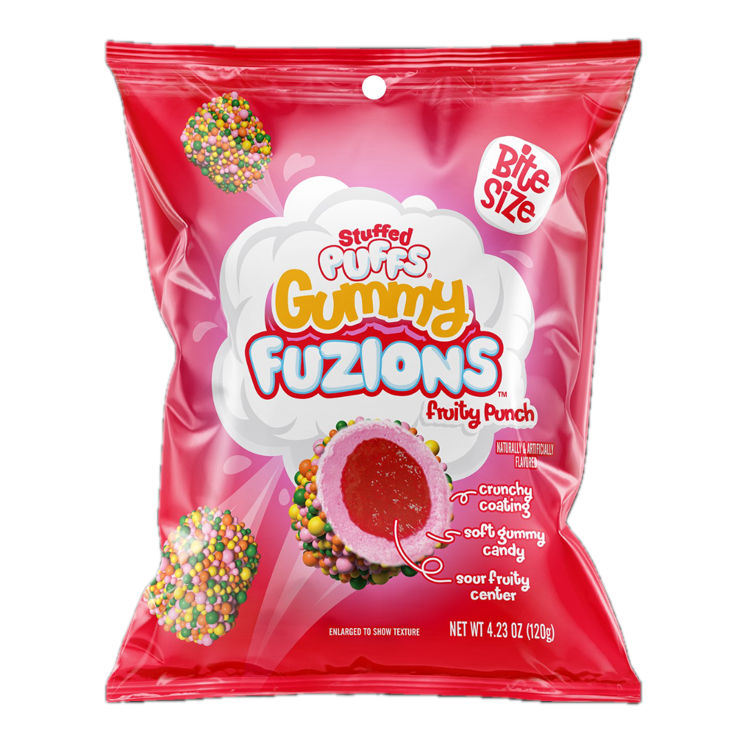 Stuffed Puffs Fruity Punch Gummy Fuzions - 4.23oz