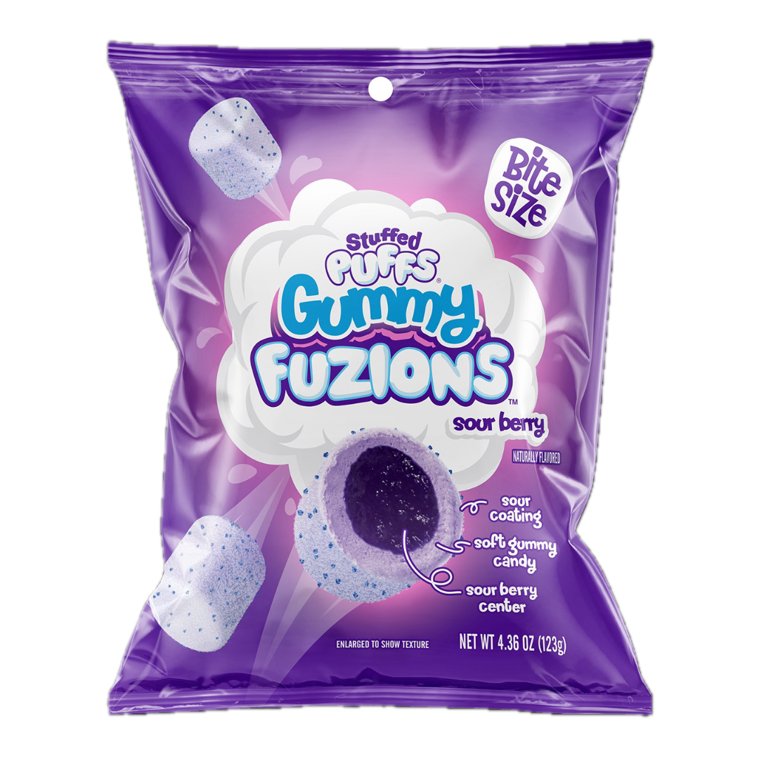 Stuffed Puffs Sour Berry Gummy Fuzions - 4.23oz
