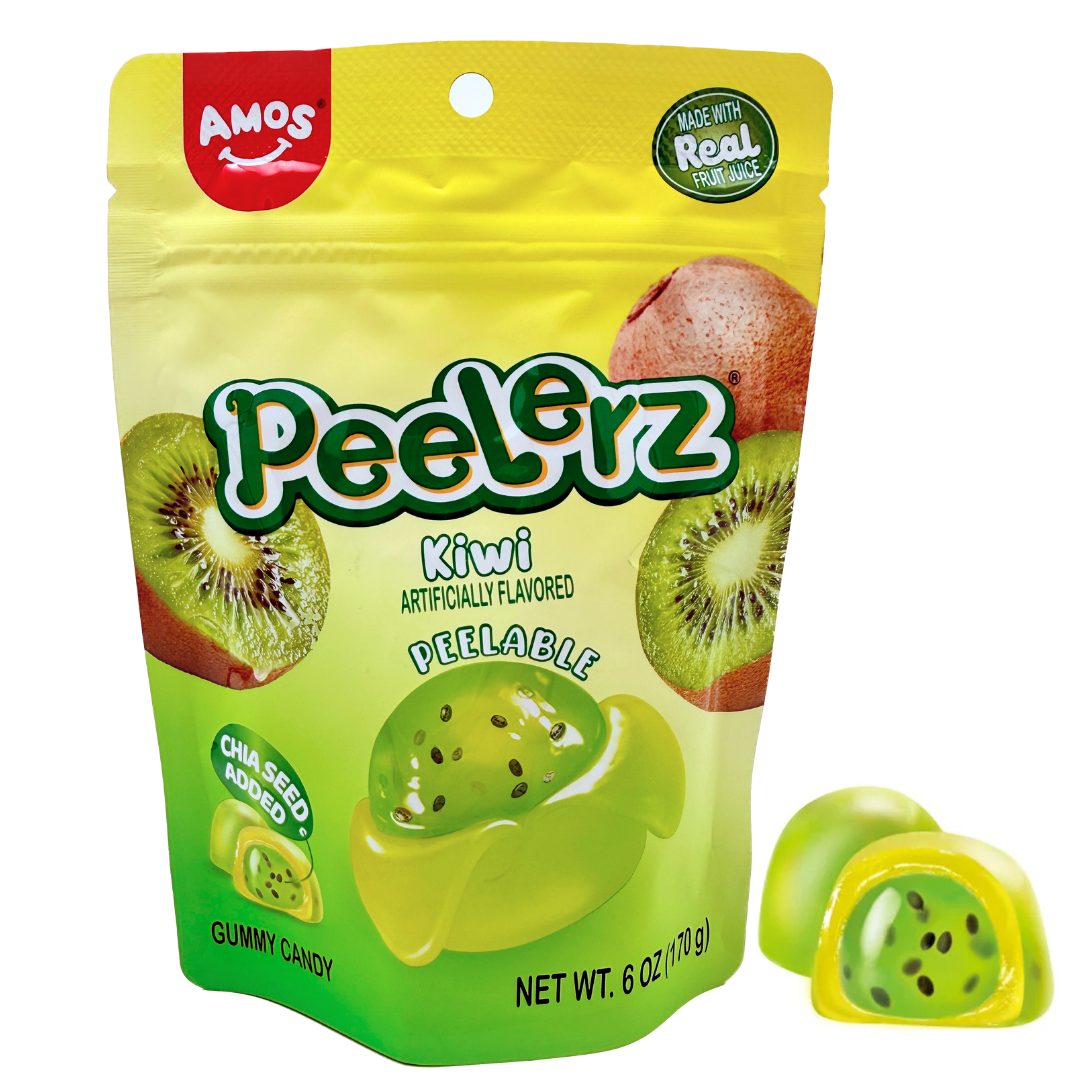 AMOS Peelerz Gummy Kiwi - 6oz – Blair Candy Company