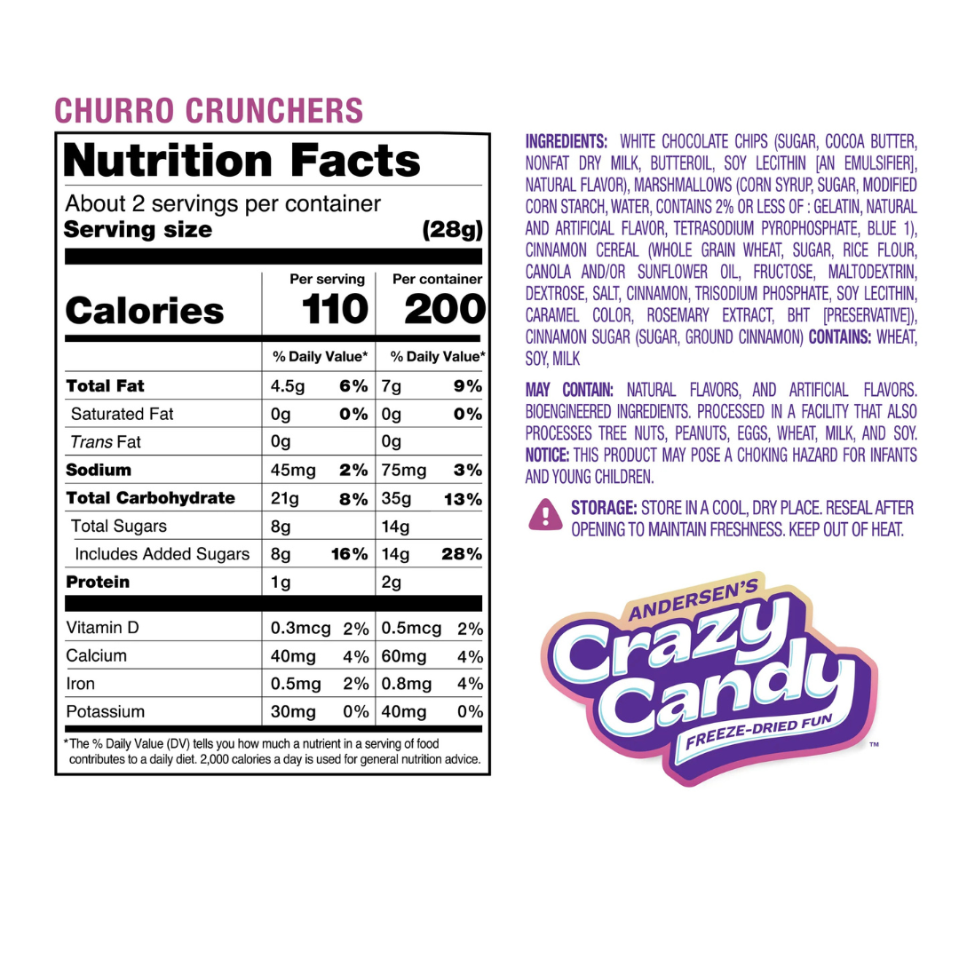 Freeze Dried Churro Crunchers - 1.7oz