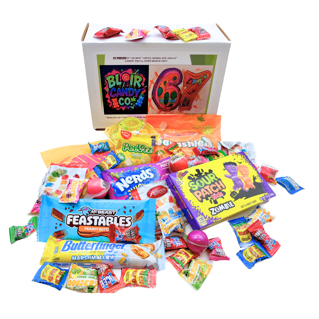 6 7 Candy Box of Fun - 67pc – Blair Candy Company 6 7 Candy Box of Fun - 67pc – Blair Candy Company