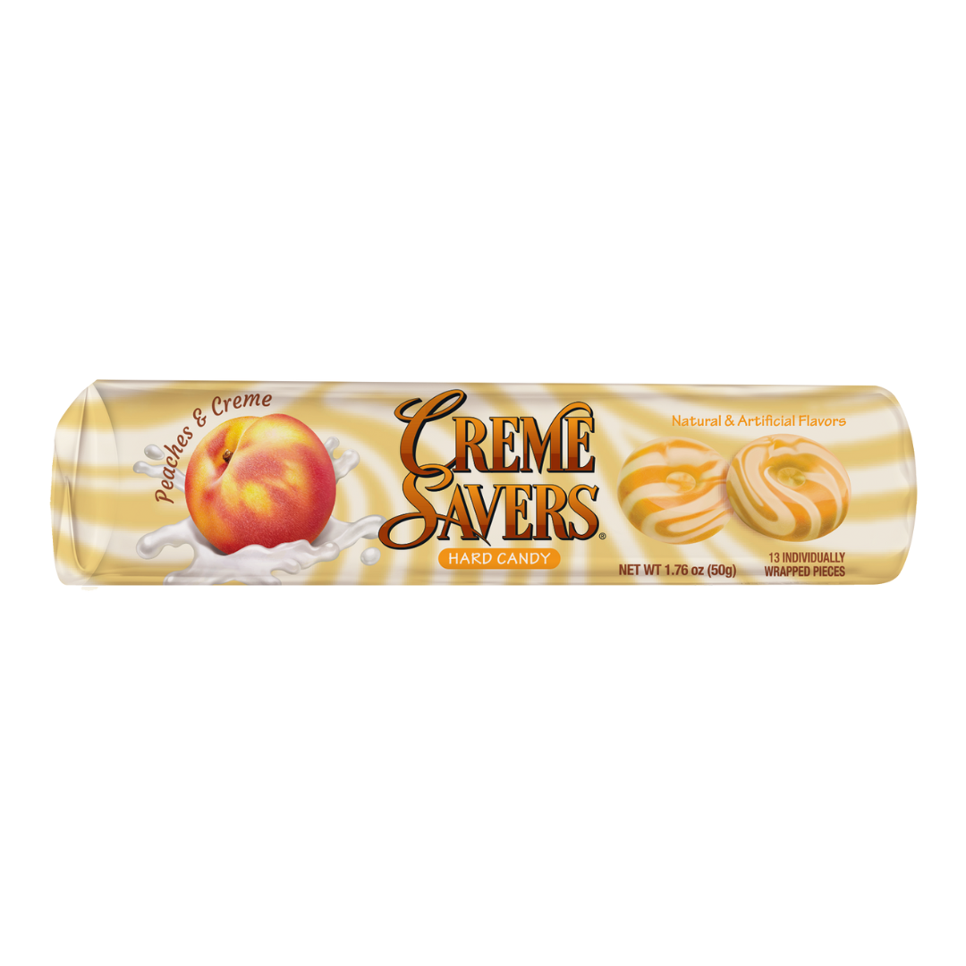 Creme Savers Peaches & Creme Hard Candy - 1.76oz / 24ct