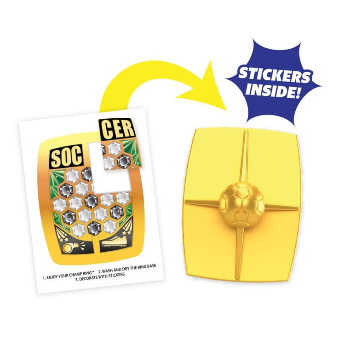 World Cup Soccer Champ Lollipop Rings - 6ct