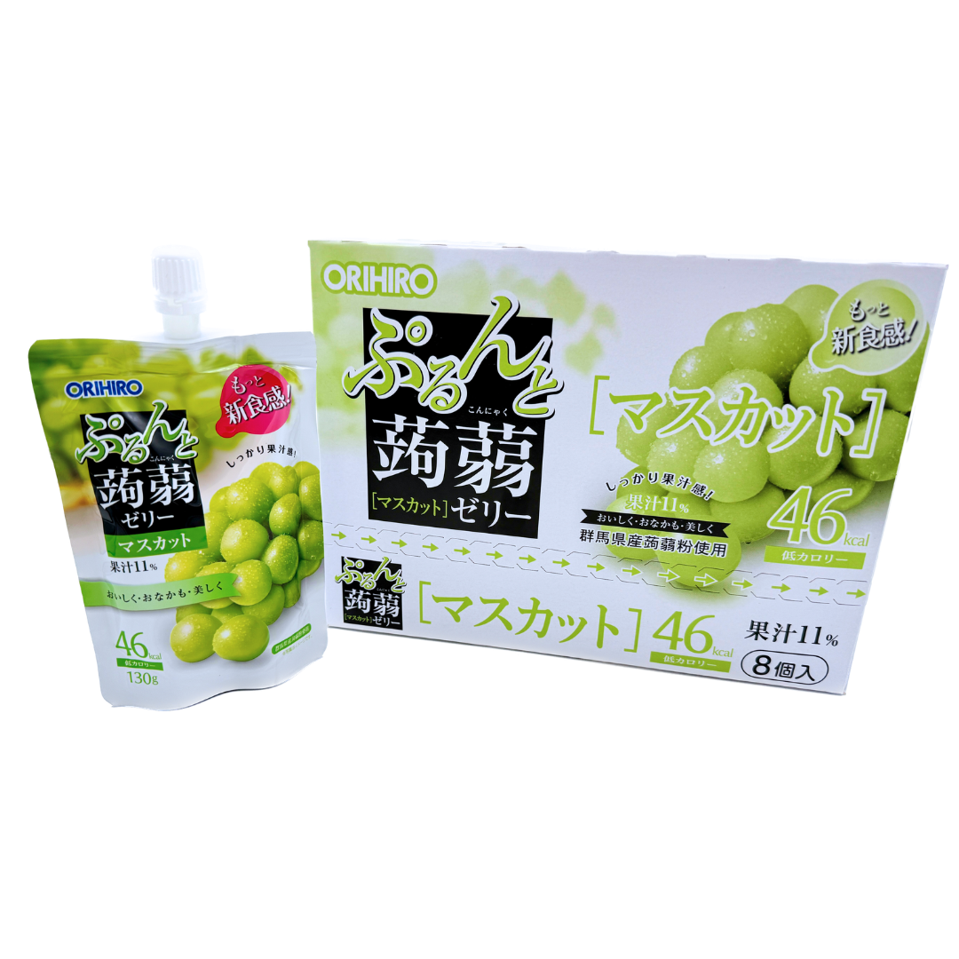 Orihiro Konjac White Grape Jelly - 130g / 8ct – Blair Candy Company
