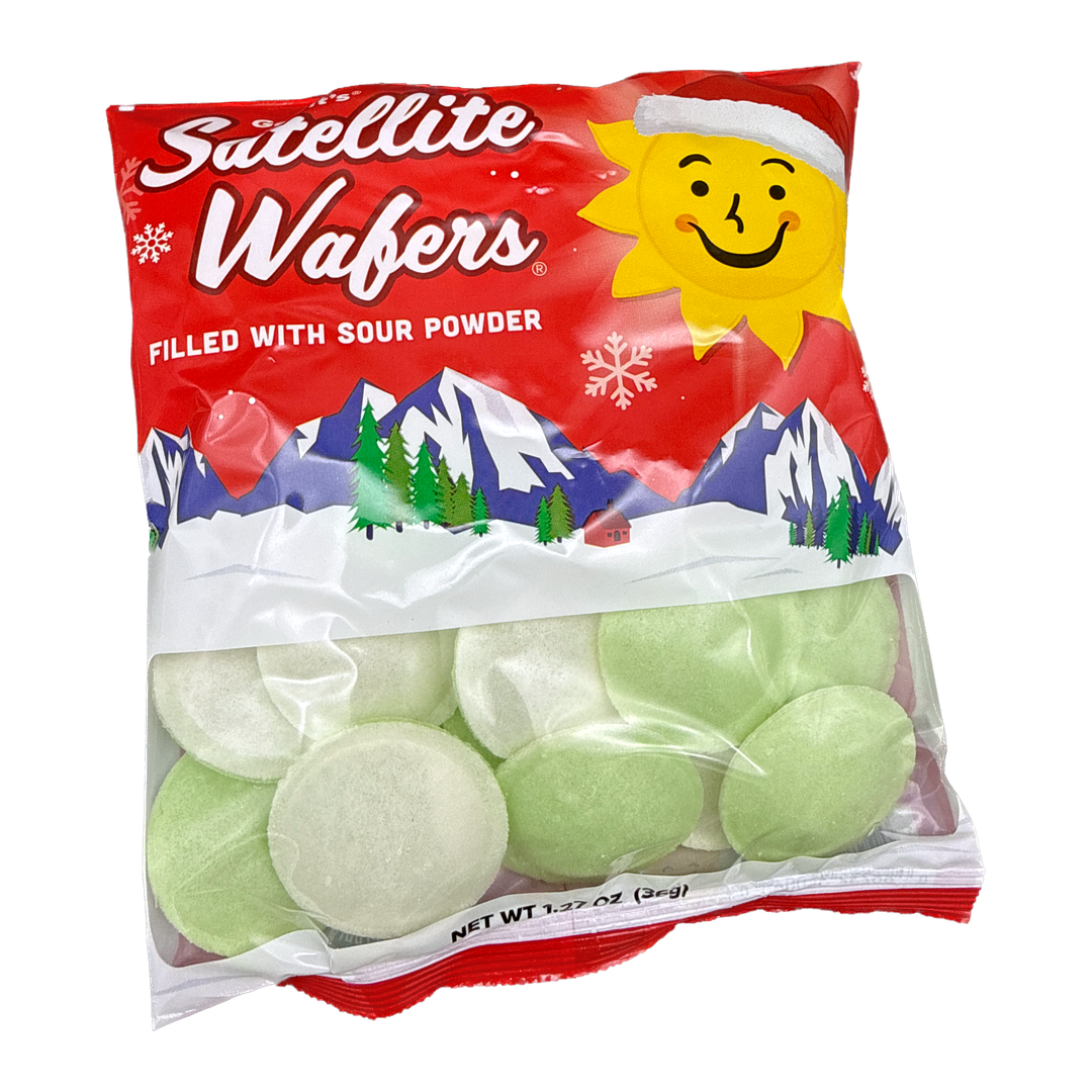 Satellite Wafers Holiday Sour Powder Filled Candy - 1.23oz