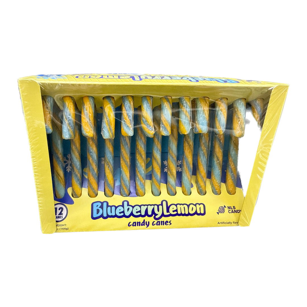Blueberry Lemon Candy Canes - 12ct