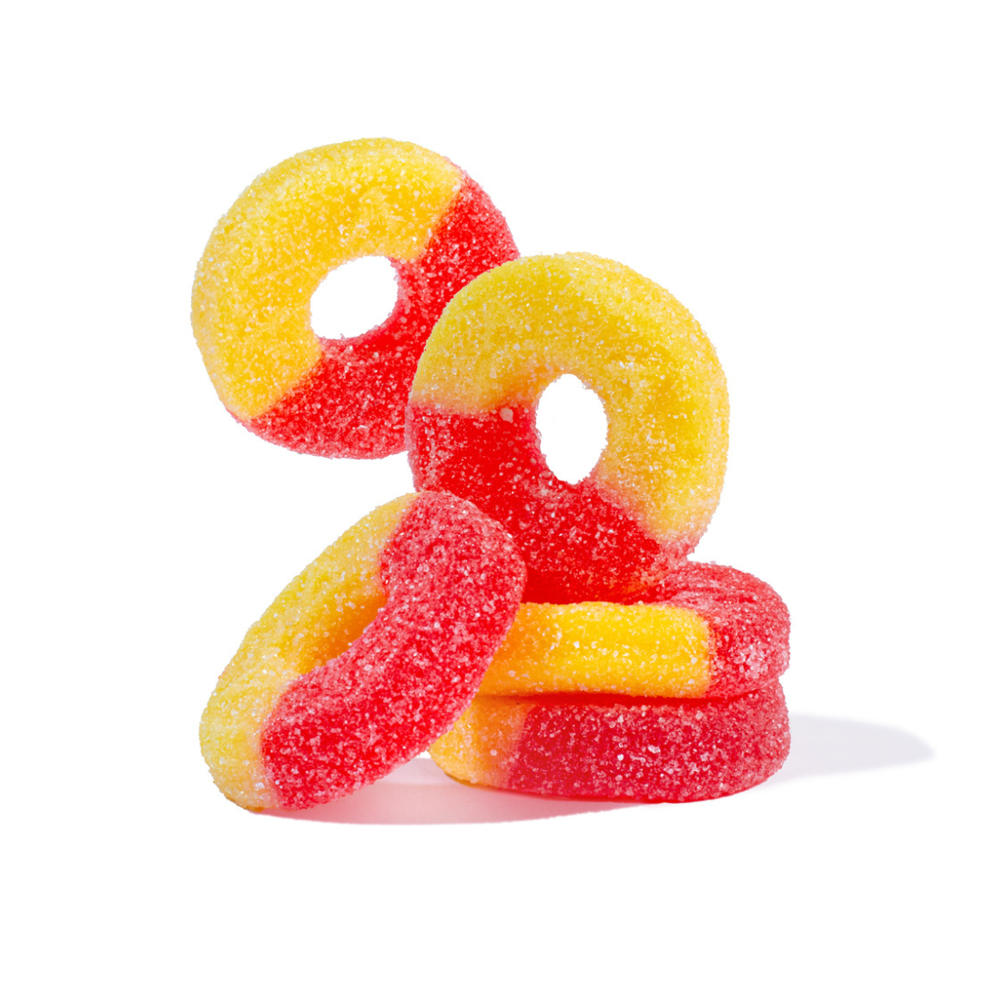 Gummi Strawberry-Banana Rings - 4.5lb