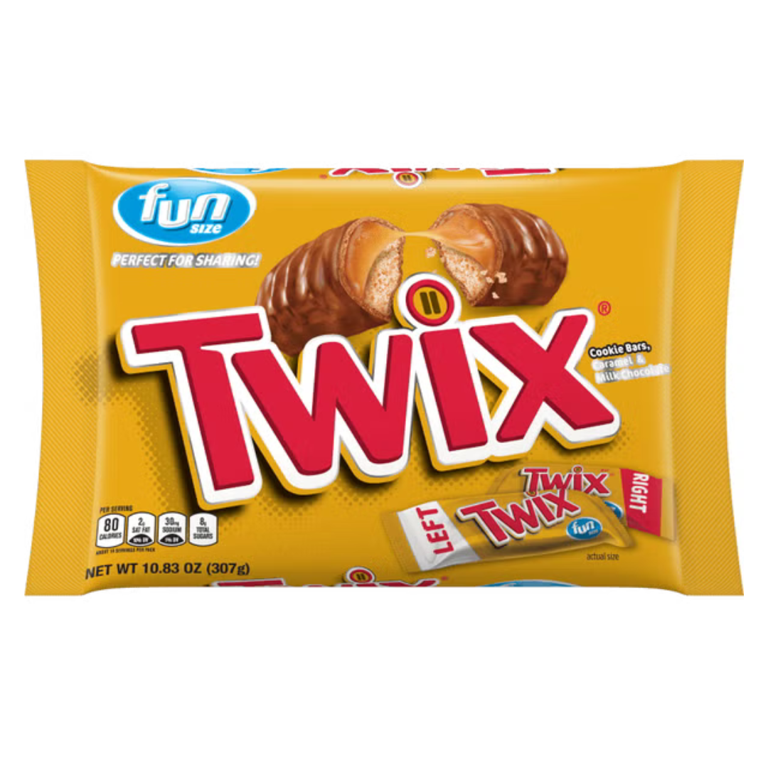 アッキー　twins10oz Twix Fun Size Bars - 10.83oz – Blair Candy Company