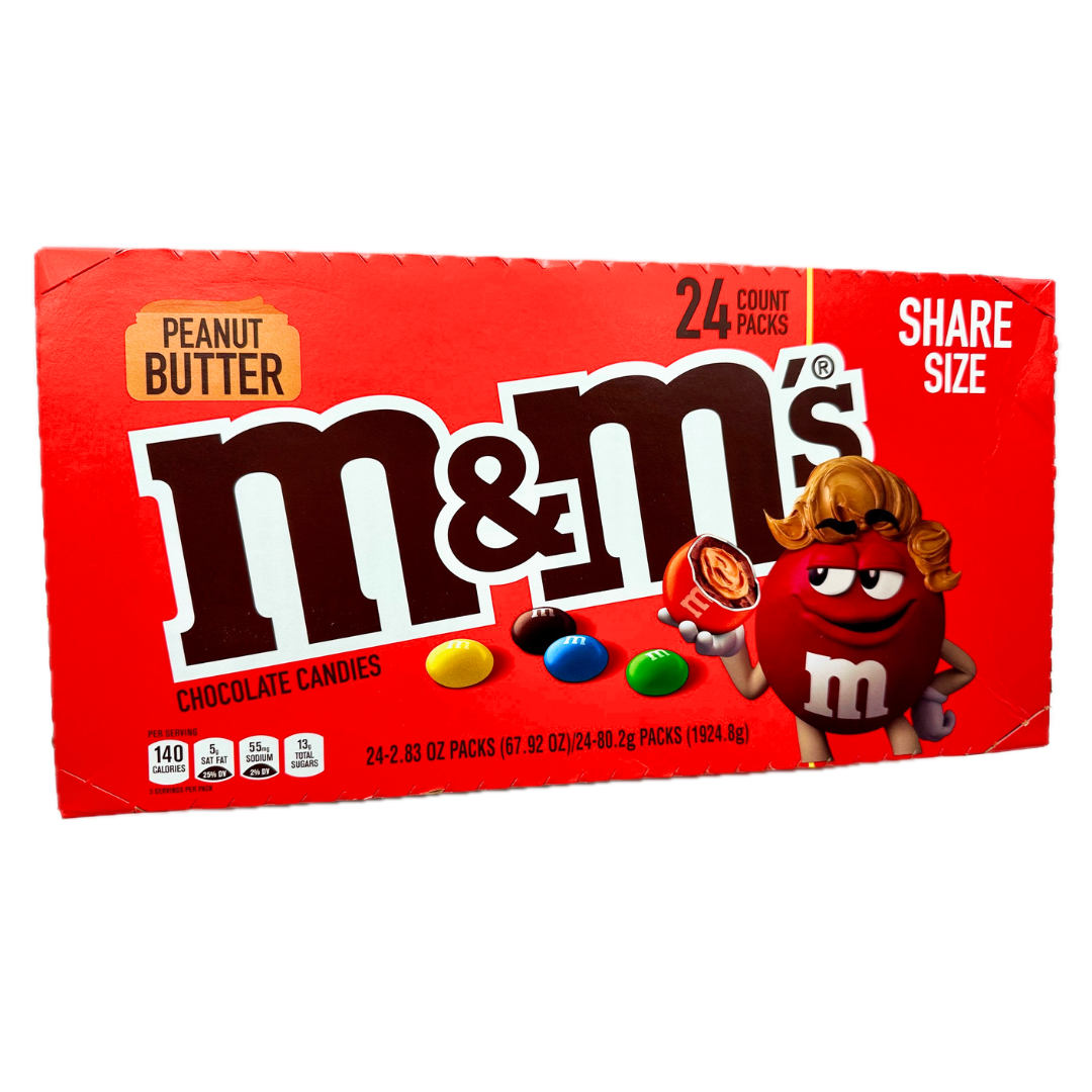 M&M's Peanut Butter Share Size - 2.83oz / 24ct – Blair Candy Company M&M's Peanut Butter Share Size - 2.83oz / 24ct – Blair Candy Company
