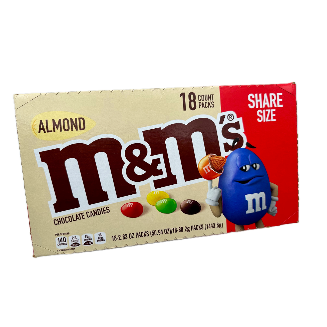 M&M's Almond Share Size - 2.83oz / 18ct – Blair Candy Company M&M's Almond Share Size - 2.83oz / 18ct – Blair Candy Company