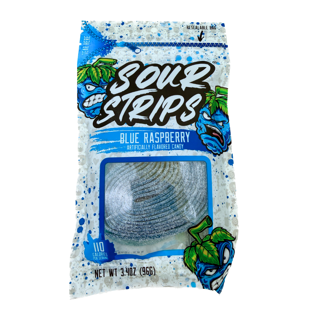 Sour Strips Blue Raspberry - 3.4oz
