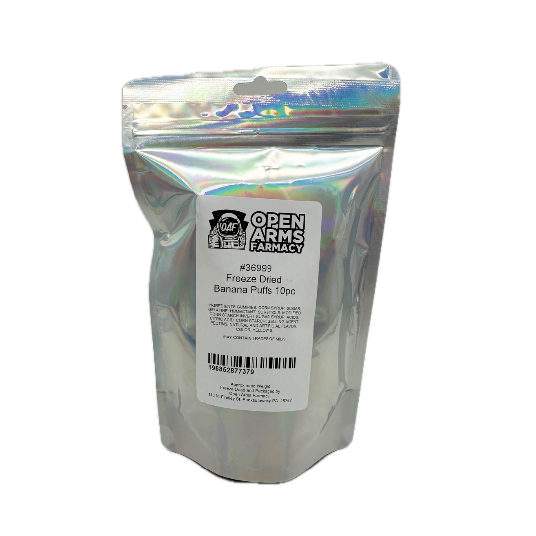 Freeze Dried Banana Puffs - 10pc