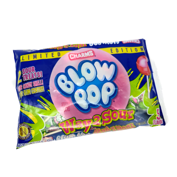 Charms Way 2 Sour Blow Pops - 10.4oz
