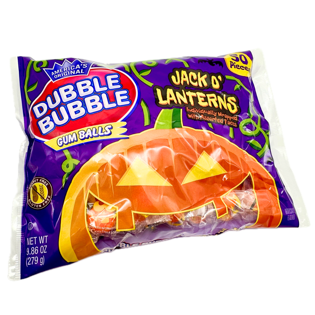 Dubble Bubble Jack O Lantern Gum Balls - 50pc