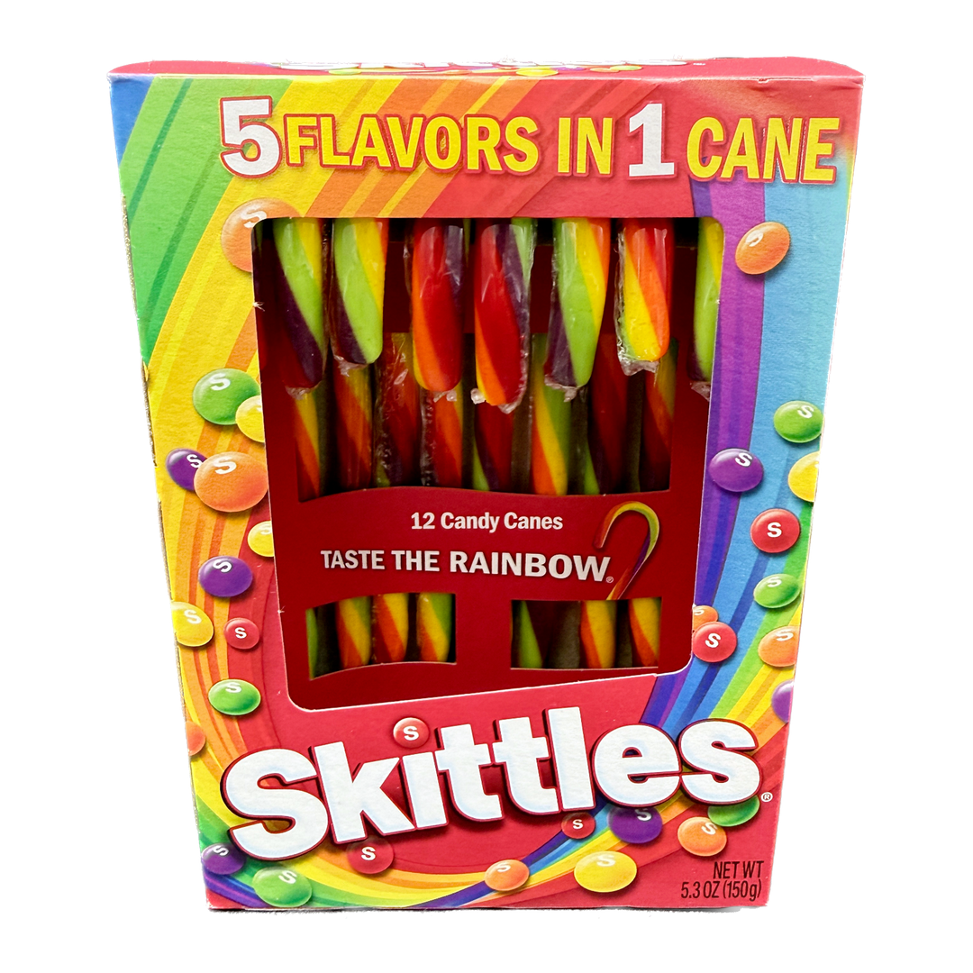 Skittles Candy Canes - 12ct