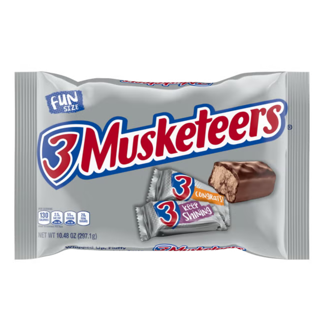 3 Musketeers Fun Size Candy Bars - 10.48oz