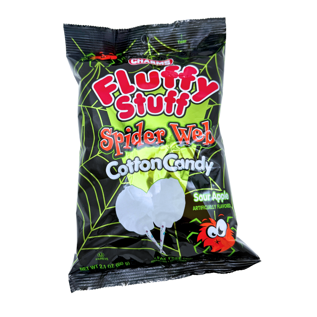 Charms Fluffy Stuff Spider Web Cotton Candy - 2.1oz