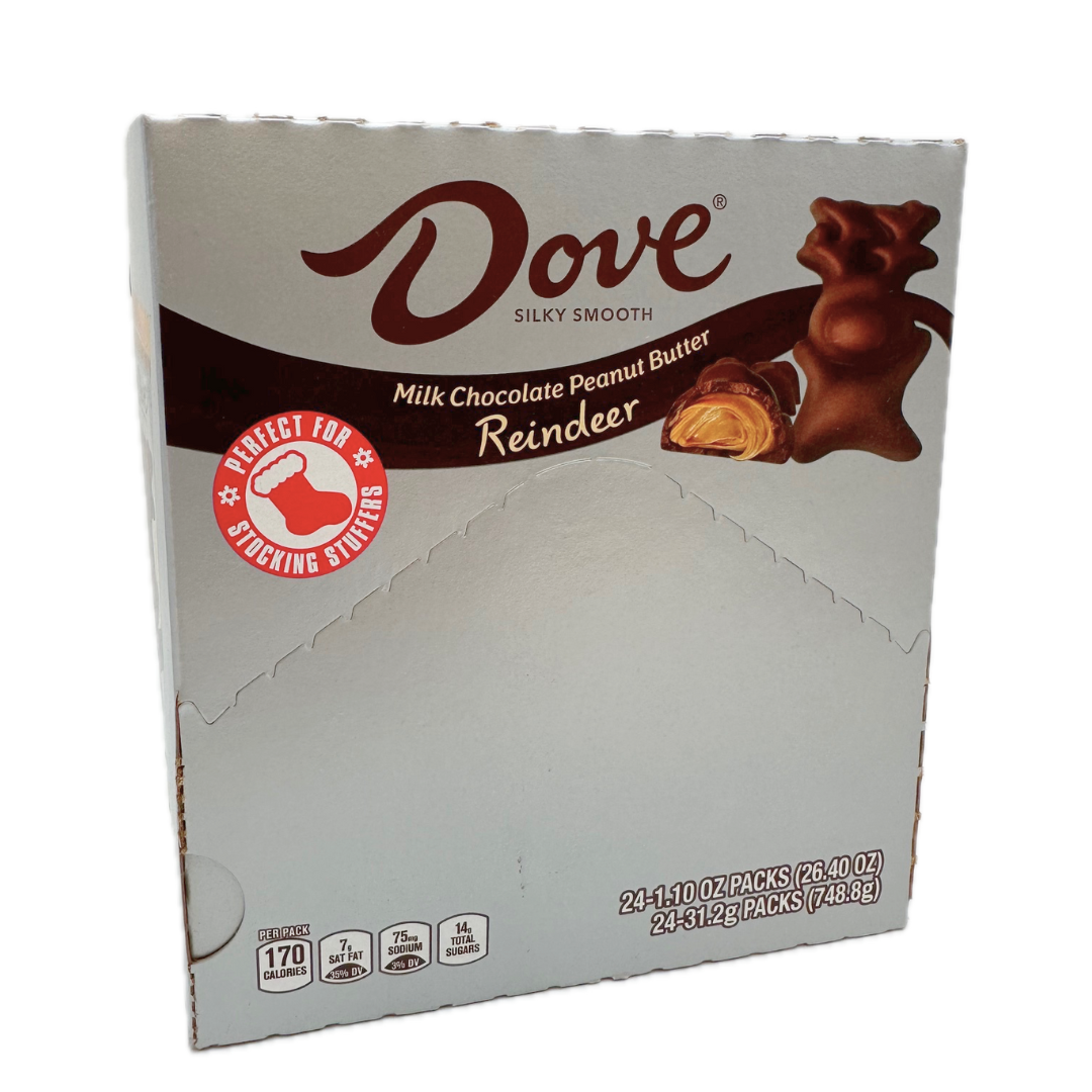 Dove Milk Chocolate Peanut Butter Filled Reindeer - 1.1oz / 24ct