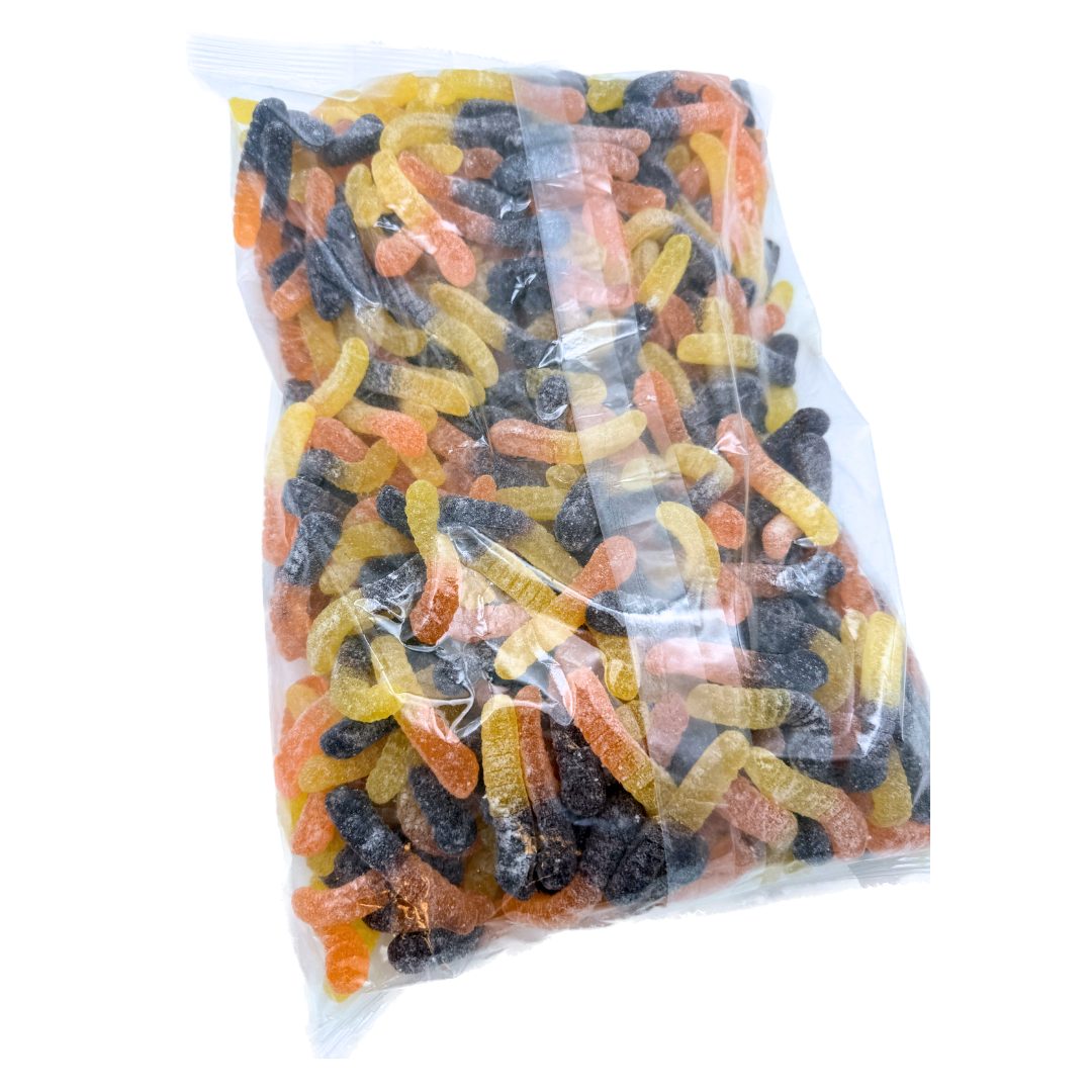 Sour Fall Mini Gummy Worms - 4.5lb