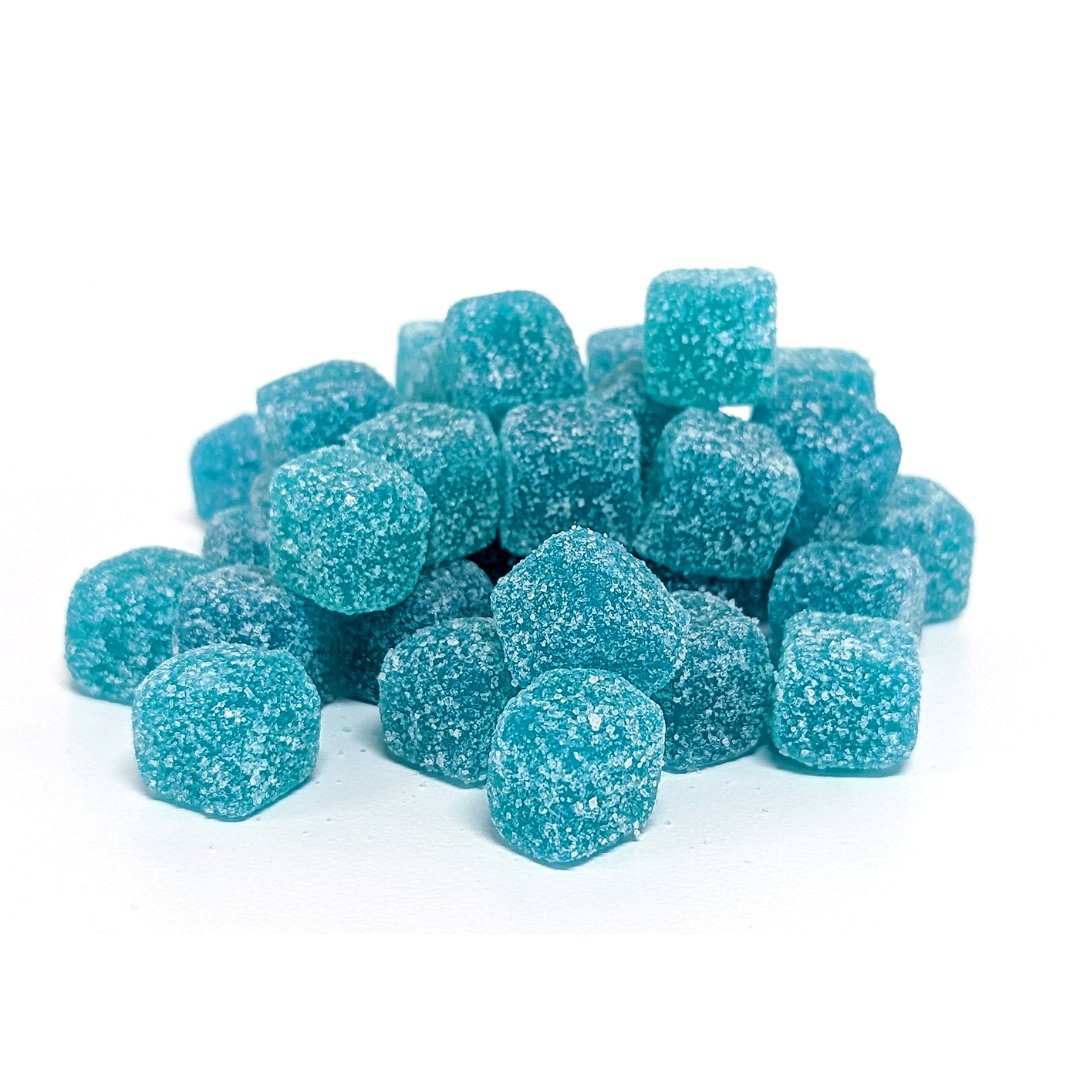 Warheads Sour Blue Raspberry Cubes - 3.5oz