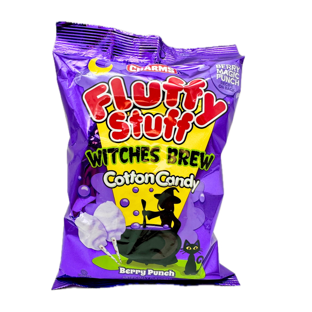 Charms Fluffy Stuff Witches Brew Cotton Candy - 2.1oz