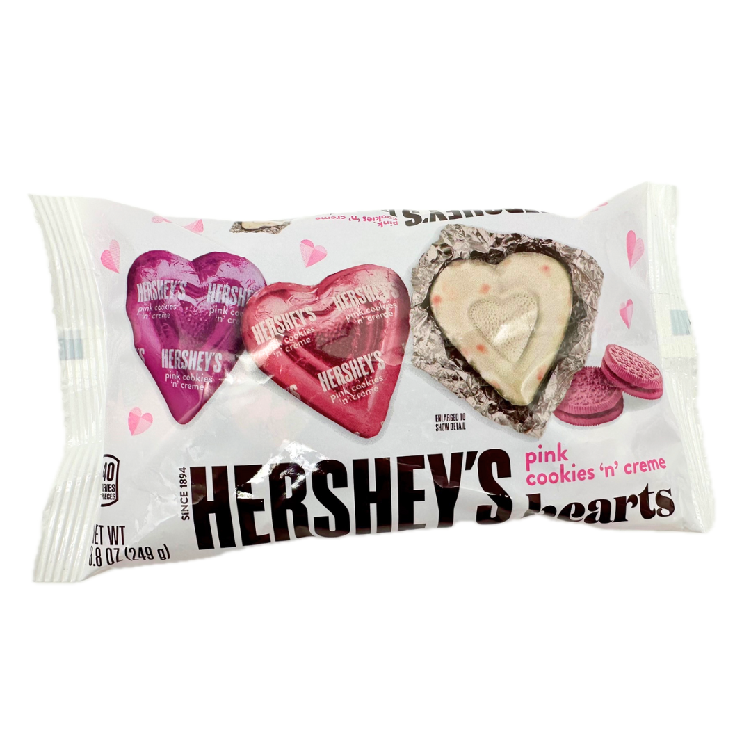 Hershey's Pink Cookies 'N Creme Hearts - 8.8oz