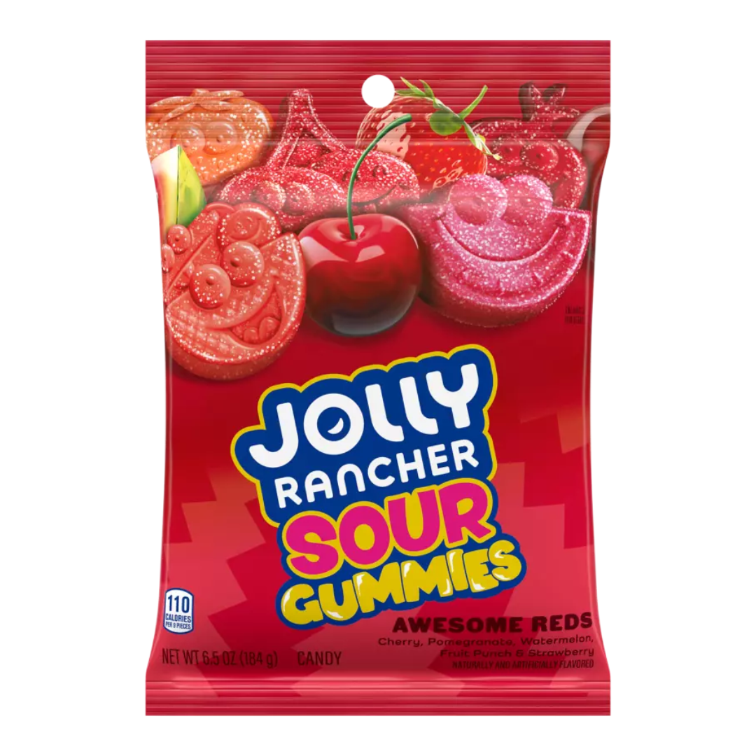 Jolly Ranch Sour Awesome Reds Gummies - 6.5oz – Blair Candy Company