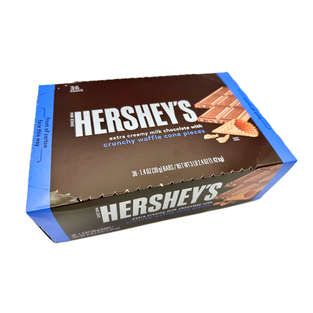 HERSHEY'S Milk Chocolate with Crunchy Waffle Cone Pieces - 1.4oz / 36ct