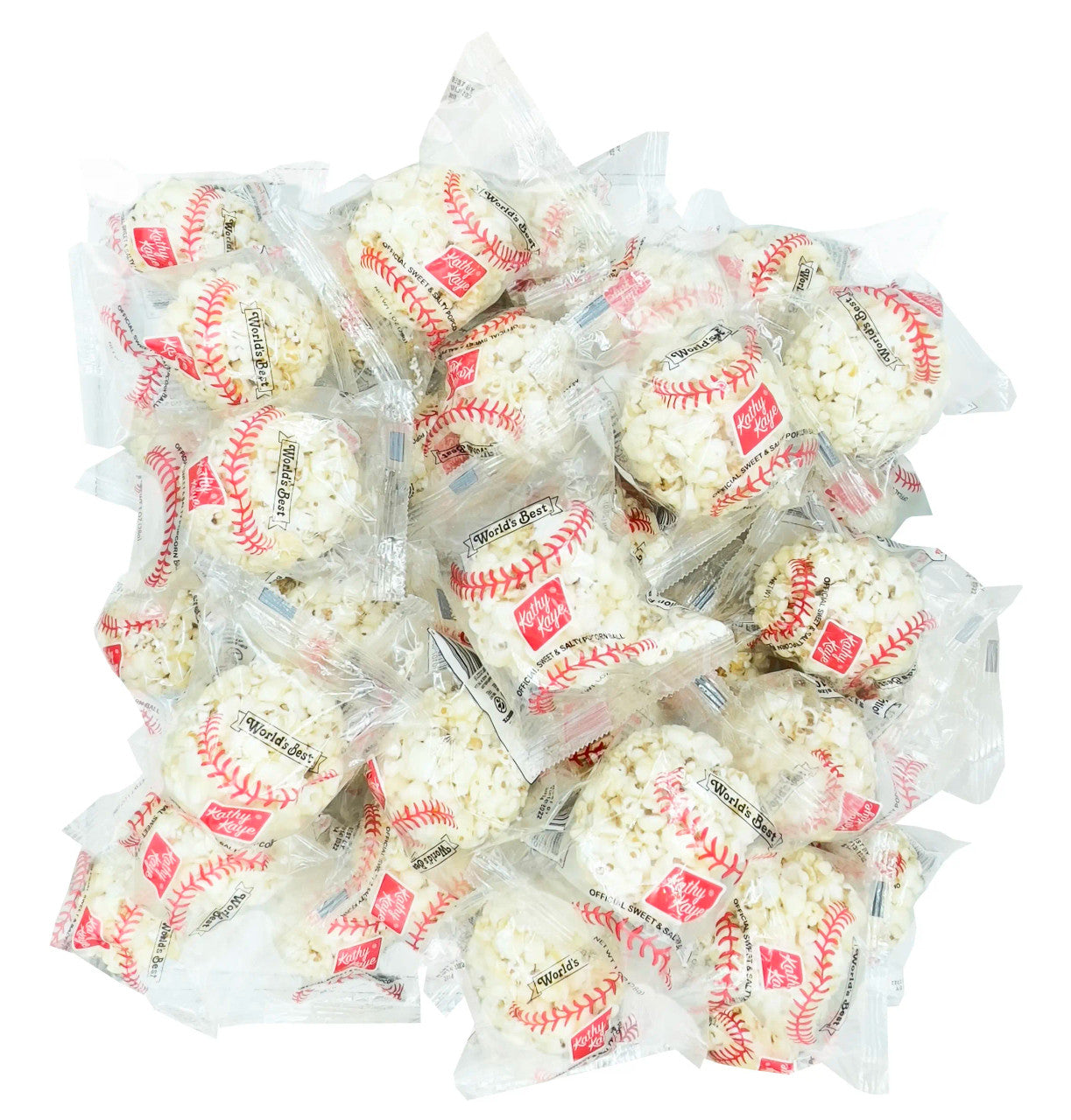 Baseball Popcorn Balls - 1oz / 36ct
