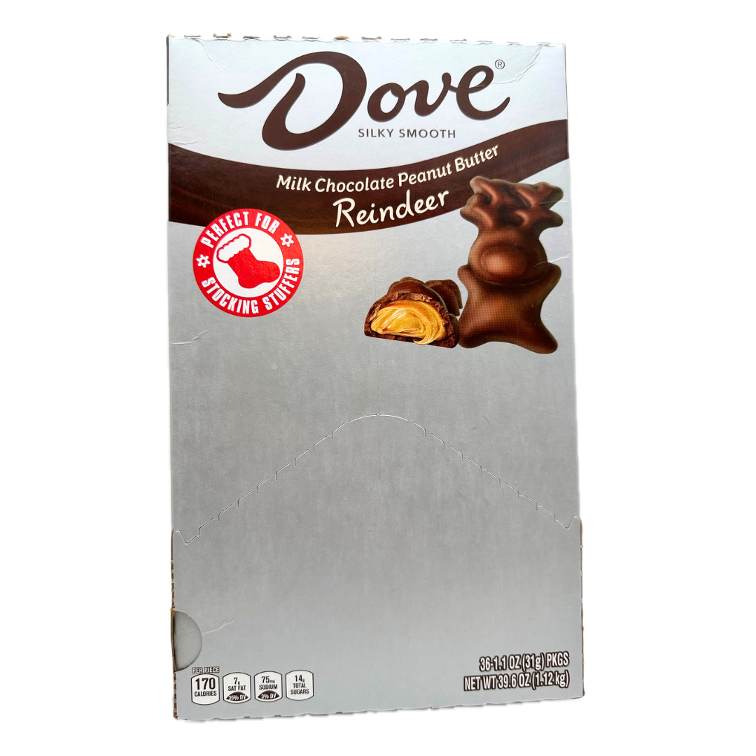 Dove Milk Chocolate Peanut Butter Reindeer - 1.1oz / 36ct