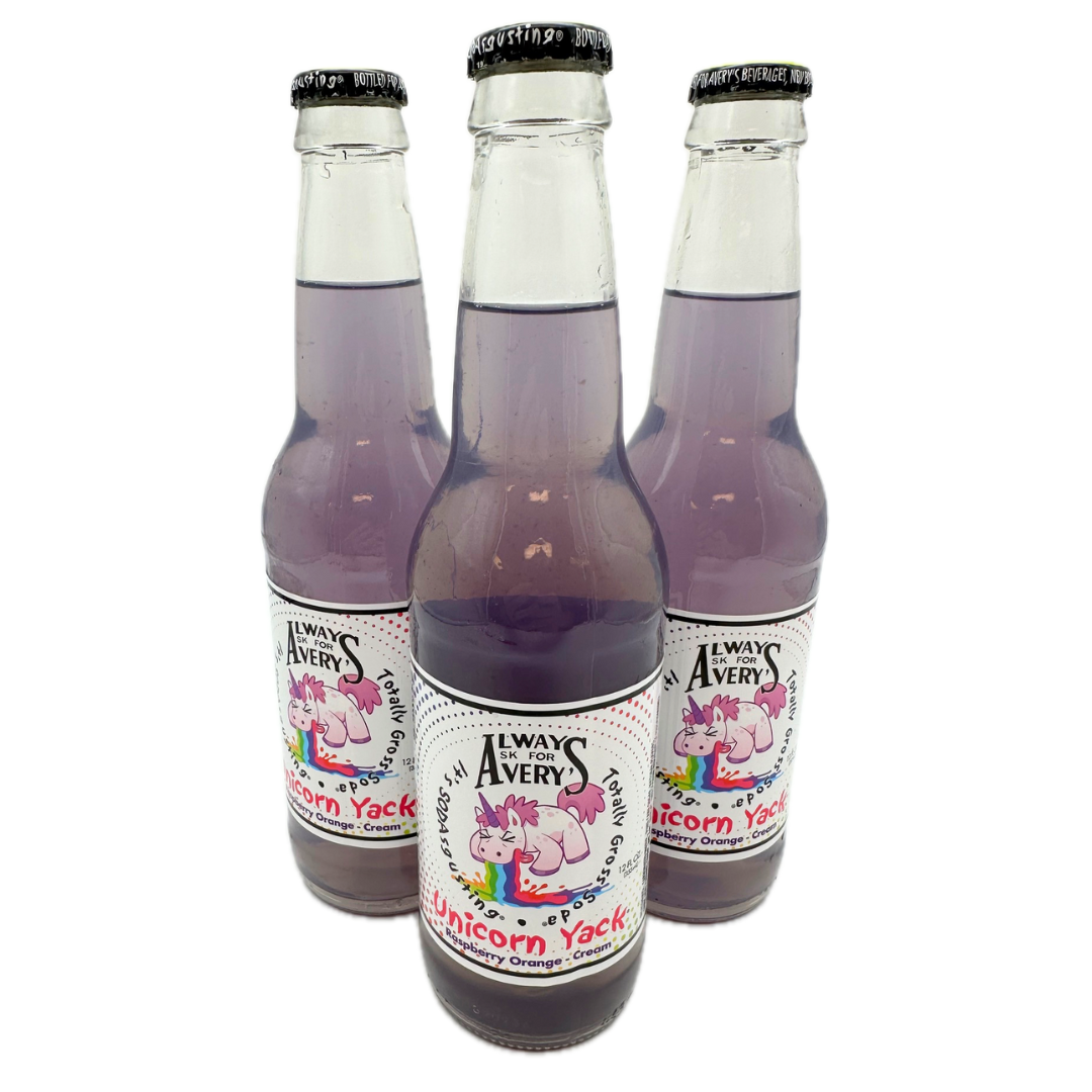 Avery's Unicorn Yack Soda - 12oz / 24ct