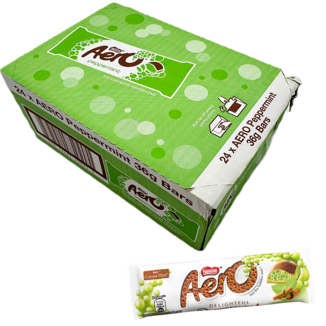Aero Peppermint Chocolate Bar 24 Count (UK)