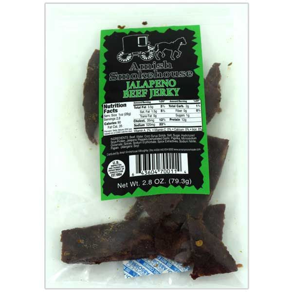 Amish Smokehouse Beef Jerky Jalapeno 2.8oz