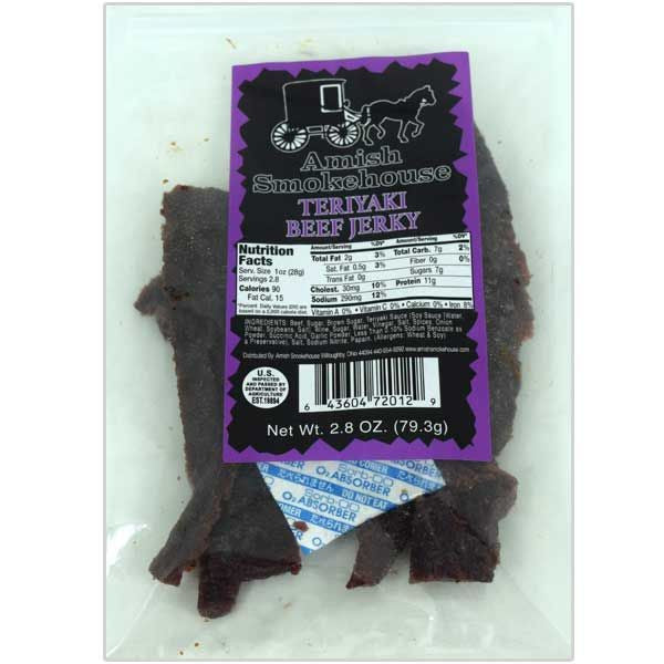 Amish Smokehouse Beef Jerky Teriyaki 2.8oz