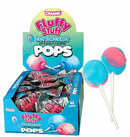 Charms Cotton Candy Lollipops 48 Count