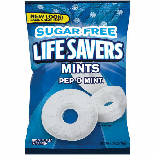 Sugar Free Life Savers Pep O Mint 2.75oz bag