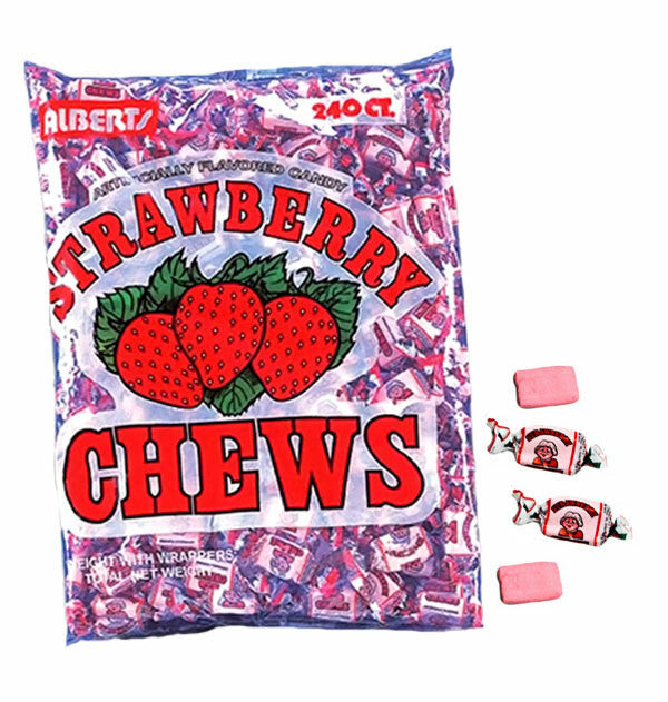 Alberts Strawberry Chews 240 Count