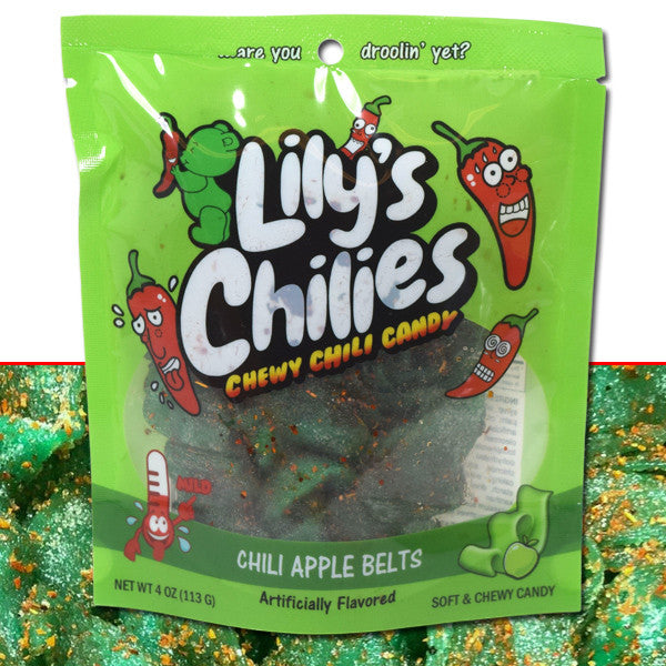Lily's chilies green apple belts chili candies