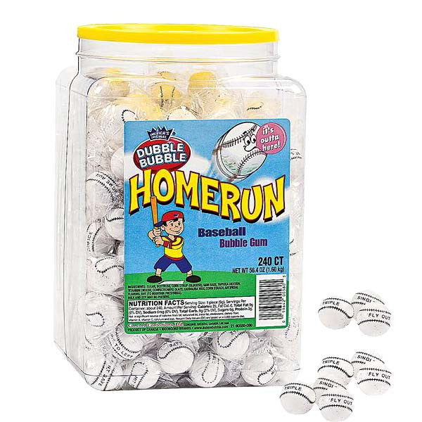Baseball  Bubble Gum 240ct  Double Bubble