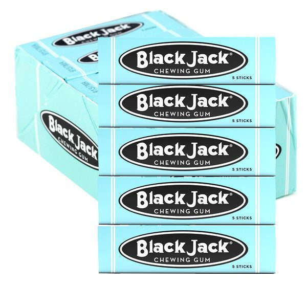 Black Jack Fresh Chewing Gum – 5 Stick Single Pack – Licorice Flavor – Made In USA