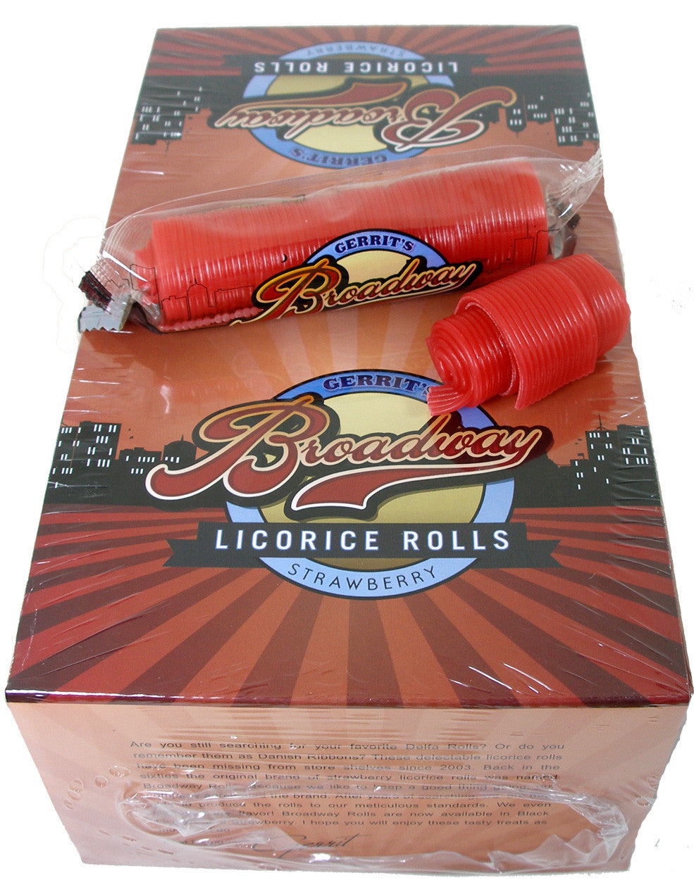 Broadway Strawberry Licorice Rolls 24ct