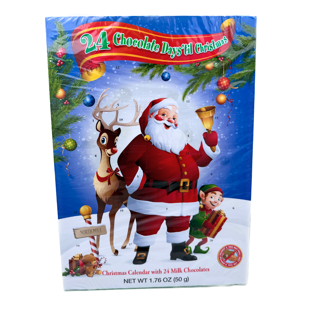 24 Days 'Til Christmas Milk Chocolate Advent Calendar - 1.76oz