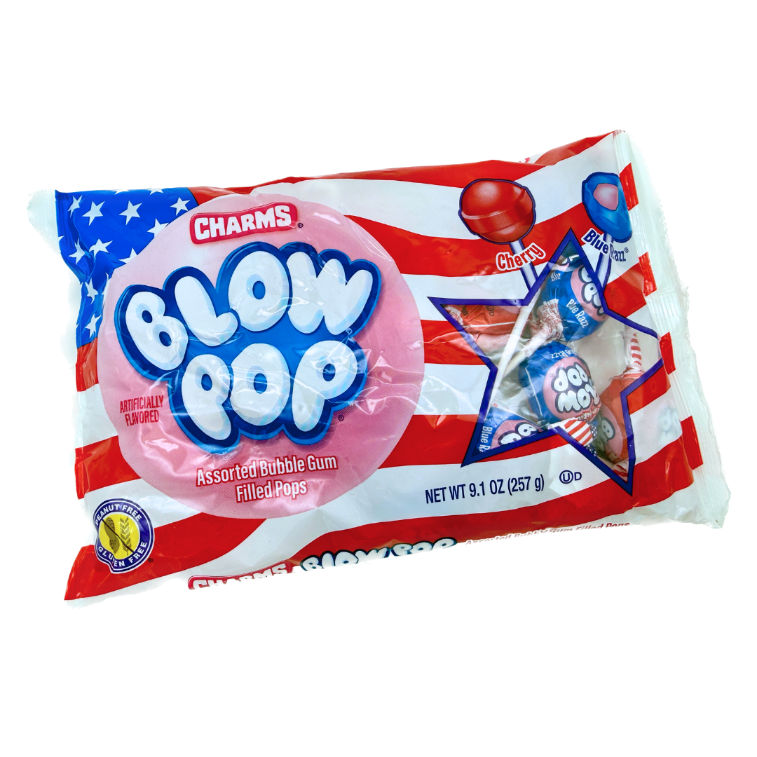 Charms Patriotic Blow Pops - 9.1oz