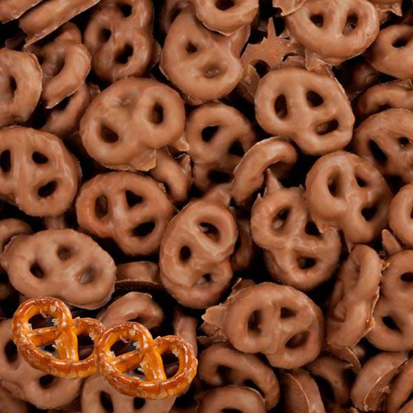 Chocolate Covered Pretzels Micro Mini 17lb Bulk