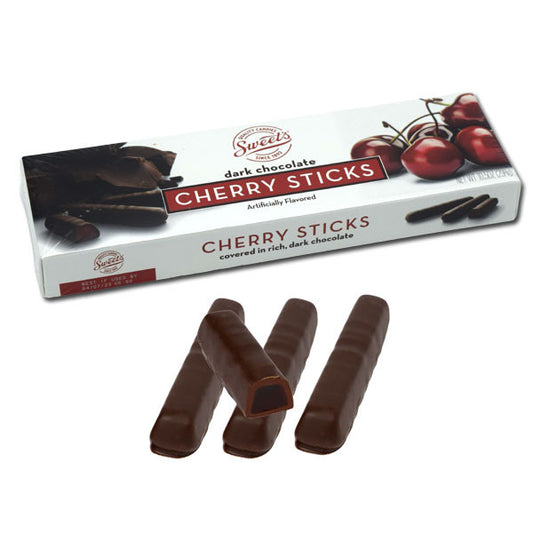 Dark Chocolate Cherry Sticks Sweet's candy company