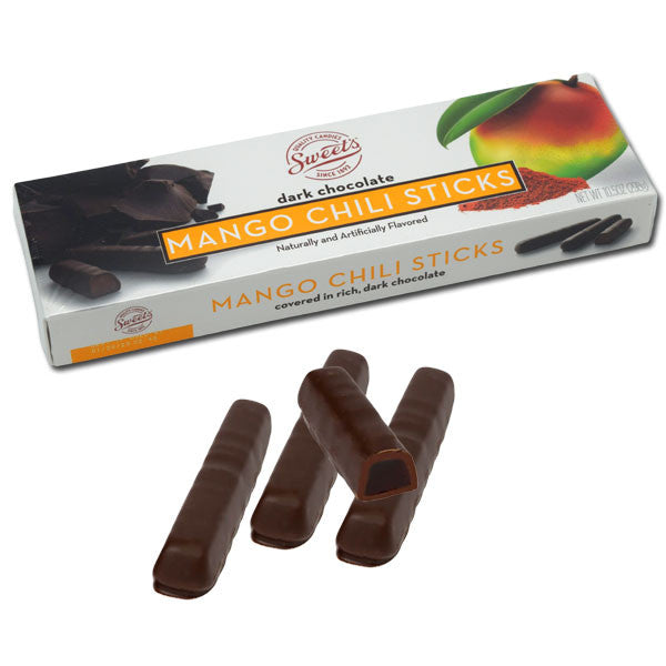 Dark Chocolate Mango Chili candy sticks