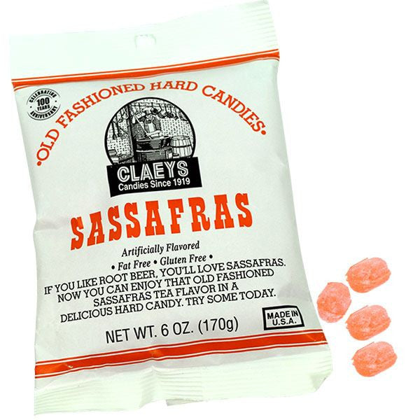 Claey's Sassafras Old Fashion Hard Candies 6oz Bag